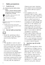 Предварительный просмотр 4 страницы V-ZUG 81 A Operating Instructions Manual