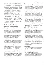 Предварительный просмотр 5 страницы V-ZUG 81 A Operating Instructions Manual