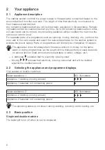 Предварительный просмотр 6 страницы V-ZUG 81 A Operating Instructions Manual