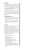 Предварительный просмотр 12 страницы V-ZUG 899 Operating Instructions Manual