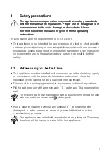 Preview for 5 page of V-ZUG Adora 55 S Operating Instructions Manual