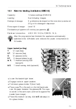 Предварительный просмотр 71 страницы V-ZUG Adora 55 SL Operating Instructions Manual