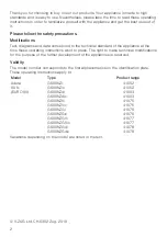 Предварительный просмотр 2 страницы V-ZUG Adora 60 N Operating Instructions Manual
