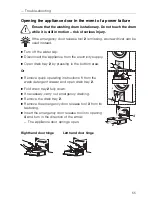 Предварительный просмотр 55 страницы V-ZUG Adora S 266 Operating Instructions Manual