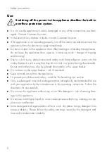 Preview for 8 page of V-ZUG adora s Operating Instructions Manual