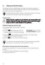 Preview for 14 page of V-ZUG Adora SL Operating Instructions Manual