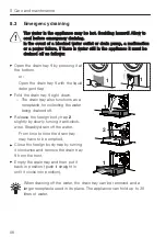 Предварительный просмотр 68 страницы V-ZUG Adora SL Operating Instructions Manual