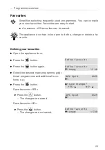 Preview for 23 page of V-ZUG Adora SLQ 267 Operating Instructions Manual