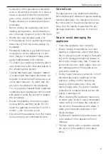 Preview for 5 page of V-ZUG Adora SLQ WP Operating Instructions Manual