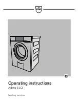 Preview for 1 page of V-ZUG Adora SLQ Operating Instructions Manual