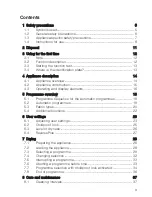 Предварительный просмотр 3 страницы V-ZUG Adora TL WP Operating Instructions Manual