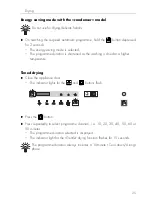 Preview for 25 page of V-ZUG Adora TL Operating Instructions Manual