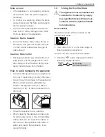 Предварительный просмотр 7 страницы V-ZUG Adora TS WP Operating Instructions Manual