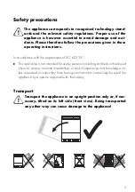 Preview for 5 page of V-ZUG Adora TSL WP Operating Instructions Manual