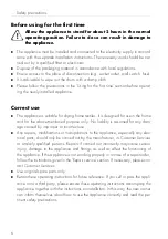 Preview for 6 page of V-ZUG Adora TSL WP Operating Instructions Manual