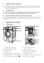 Preview for 8 page of V-ZUG AdoraWash V2000 Operating Instructions Manual