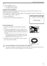 Предварительный просмотр 21 страницы V-ZUG AdoraWash V2000 Operating Instructions Manual