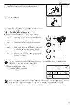 Предварительный просмотр 19 страницы V-ZUG AdoraWash V4000 OptiDos Operating Instructions Manual