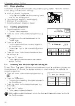 Предварительный просмотр 32 страницы V-ZUG AdoraWash V4000 OptiDos Operating Instructions Manual