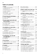 Preview for 2 page of V-ZUG Adorina V600 Information For Use