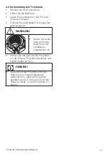 Preview for 13 page of V-ZUG AdorinaDry V400 Operating Instructions Manual