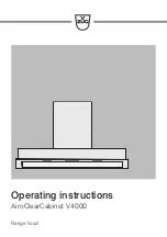 Preview for 1 page of V-ZUG AE4T-64009 Operating Instructions Manual