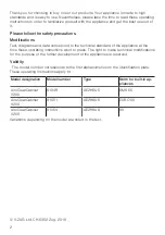 Preview for 2 page of V-ZUG AiroClearCabinet V200 Operating Instructions Manual