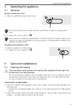 Preview for 9 page of V-ZUG AiroClearCabinet V200 Operating Instructions Manual