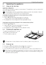 Preview for 9 page of V-ZUG AiroClearCabinet V400 Operating Instructions Manual