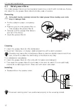 Preview for 12 page of V-ZUG AiroClearCabinet V400 Operating Instructions Manual