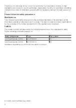 Preview for 2 page of V-ZUG AiroClearCabinet V4000 Operating Instructions Manual