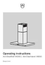 V-ZUG AiroClearWall V6000 Operating Instructions Manual предпросмотр