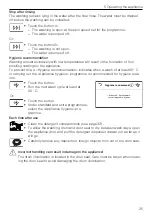 Предварительный просмотр 25 страницы V-ZUG AW V6000 Operating Instructions Manual