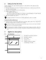 Preview for 9 page of V-ZUG BCSEPZ60 Operating Instructions Manual