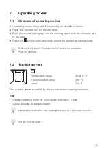 Preview for 35 page of V-ZUG BCXSEP Operating Instructions Manual