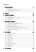 Предварительный просмотр 3 страницы V-ZUG BCXSLP Operating Instructions Manual