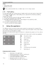 Preview for 16 page of V-ZUG BCXSLPZ60 Operating Instructions Manual