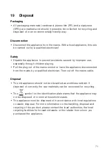 Preview for 71 page of V-ZUG BCXSLZ60 Operating Instructions Manual