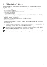 Preview for 9 page of V-ZUG C2T-21043 Operating Instructions Manual