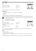 Предварительный просмотр 34 страницы V-ZUG C6T-21047 Operating Instructions Manual