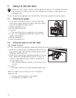 Предварительный просмотр 10 страницы V-ZUG CCSXSL60c Operating Instructions Manual