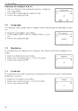 Предварительный просмотр 28 страницы V-ZUG CCT2T-31095 Operating Instructions Manual