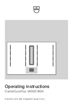 Preview for 1 page of V-ZUG CCT4T-31096 Operating Instructions Manual