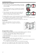 Preview for 12 page of V-ZUG CCT4T-31096 Operating Instructions Manual