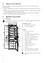 Предварительный просмотр 8 страницы V-ZUG Classic eco Operating Instructions Manual