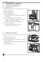 Предварительный просмотр 14 страницы V-ZUG CoffeeCenter V6000 45 Operating Instructions Manual