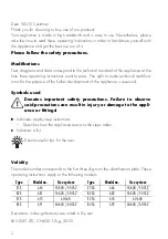 Предварительный просмотр 2 страницы V-ZUG Combair BC-S 681 Operating Instructions Manual