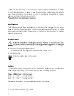 Предварительный просмотр 2 страницы V-ZUG Combair BC-SL 728 Operating Instructions Manual