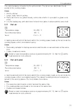 Предварительный просмотр 31 страницы V-ZUG Combair V2000 45 Operating Instructions Manual