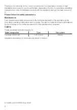 Preview for 2 page of V-ZUG Combair V2000 60 Operating Instructions Manual